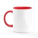 Mug bicolore blanc et rouge à personnaliser