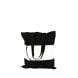 Sac Coton Noir avec bande blanche sublimable