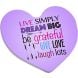 Magnet forme coeur sublimable