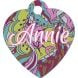 10 médailles pour animaux forme coeur