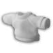 10 Tee-shirts Polyester Blancs pour peluche