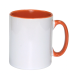 Mug bicolore blanc et orange