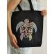 Sac en coton noir personnalisable