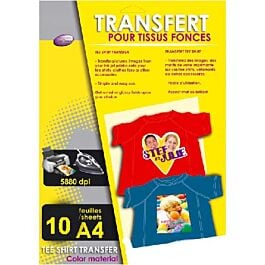 Transfert jet d'encre T.foncé 50 feuilles A41