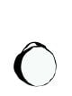 Trousse Cosmétique Noire Ronde 