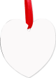 Ornement Coeur à Suspendre 2 faces