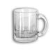 12 Mugs en verre transparent