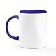 Mug bicolore bleu marine
