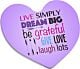 Magnet forme coeur sublimable