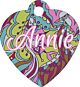 1 médaille pour animaux forme coeur