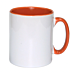 Mug bicolore blanc et orange