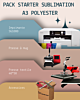 Pack Starter Sublimation A3 Polyester – Imprimante SG1000 + Presse à Mugs + Presse Textile 40x50 + Accessoires