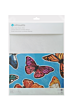 8 FEUILLES ADHESIVES IMPRIMABLES BLANC PAILLETE
