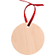 Ornement Rond en bois à Suspendre 