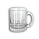 12 Mugs en verre transparent