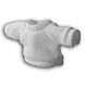 10 T-shirts Polyester Blancs pour peluche