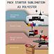 Pack Starter Sublimation A3 Polyester – Imprimante SG1000 + Presse à Mugs + Presse Textile 40x50 + Accessoires
