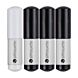 4 Stylos-billes Silhouette Noir & Blanc