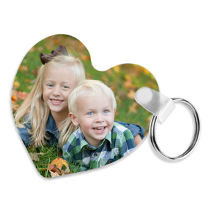 Porte-clés coeur sublimable
