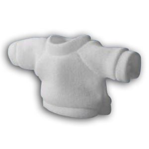 10 Tee-shirts Polyester Blancs pour peluche