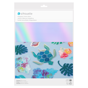 8 FEUILLES ADHESIVES IMPRIMABLES HOLOGRAPHIQUE