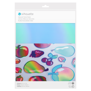8 FEUILLES ADHESIVES IMPRIMABLES IRIDESCENT