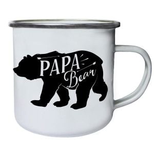  Mug en Acier Emaillé Vintage 10 oz
