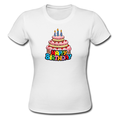 Transfert sur T-shirt blanc